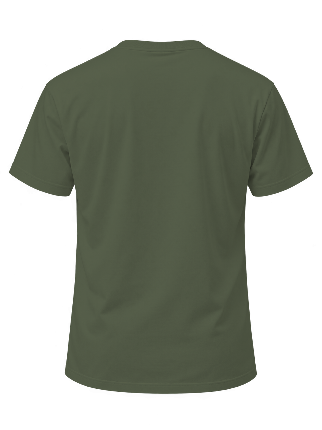 02 Olive Green T-shirt back view
