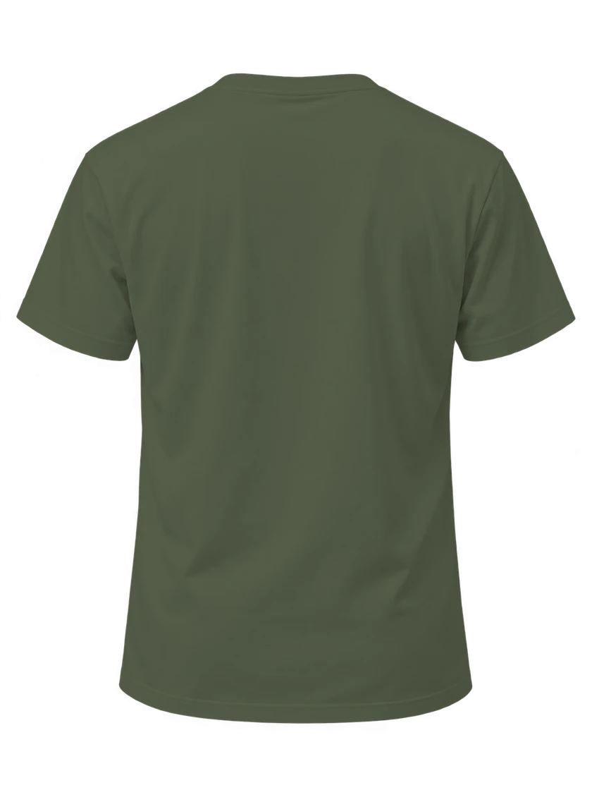 02 Olive Green T-shirt back view
