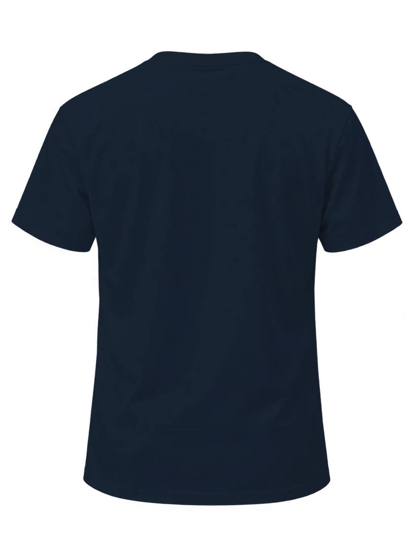 03 Navy Blue T-shirt back view