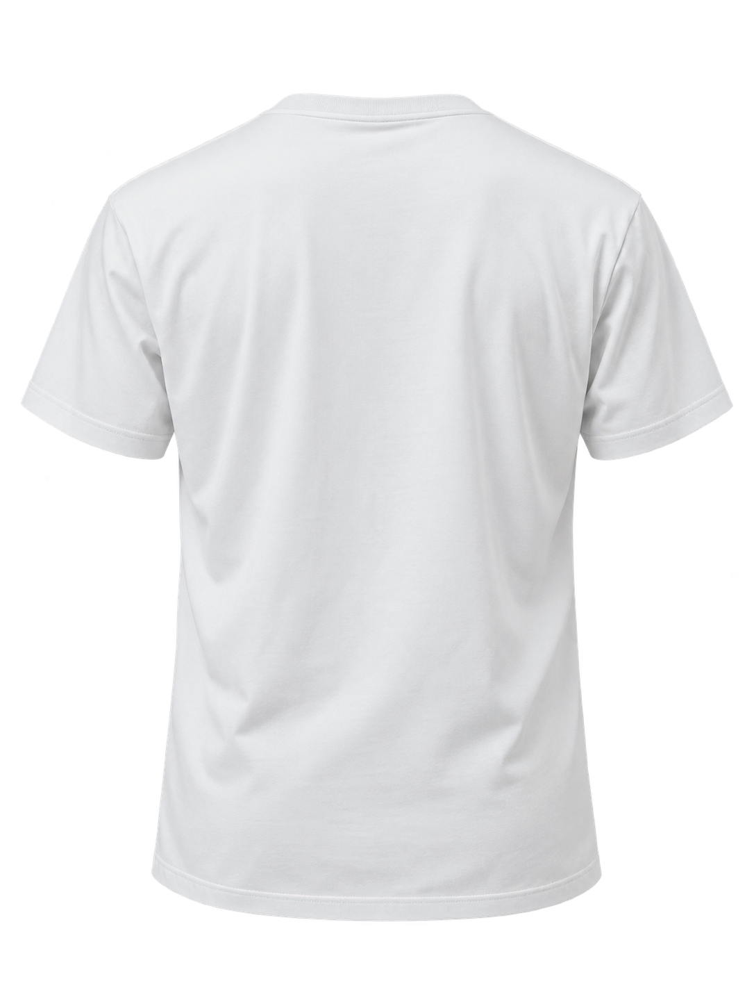 09 White T-shirt back view