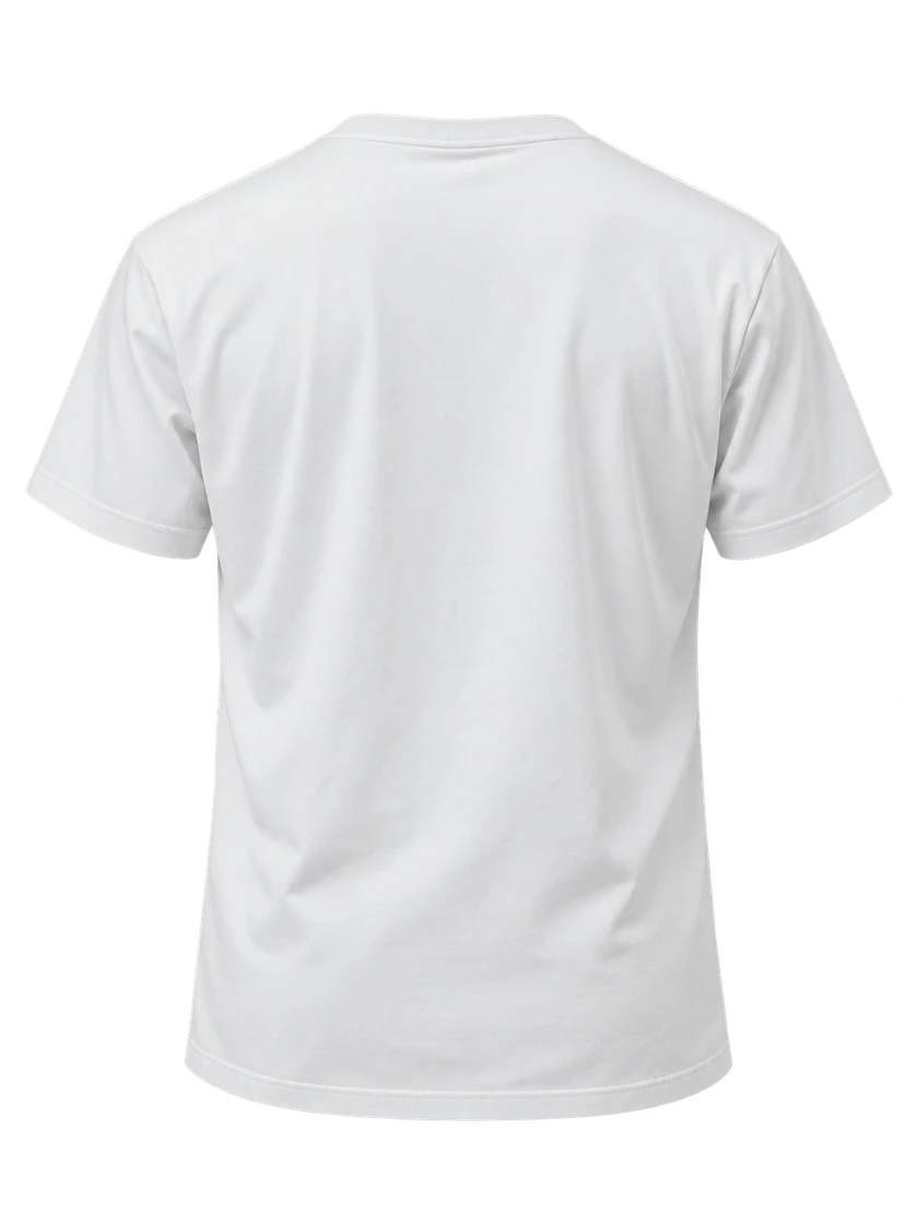 09 White T-shirt back view